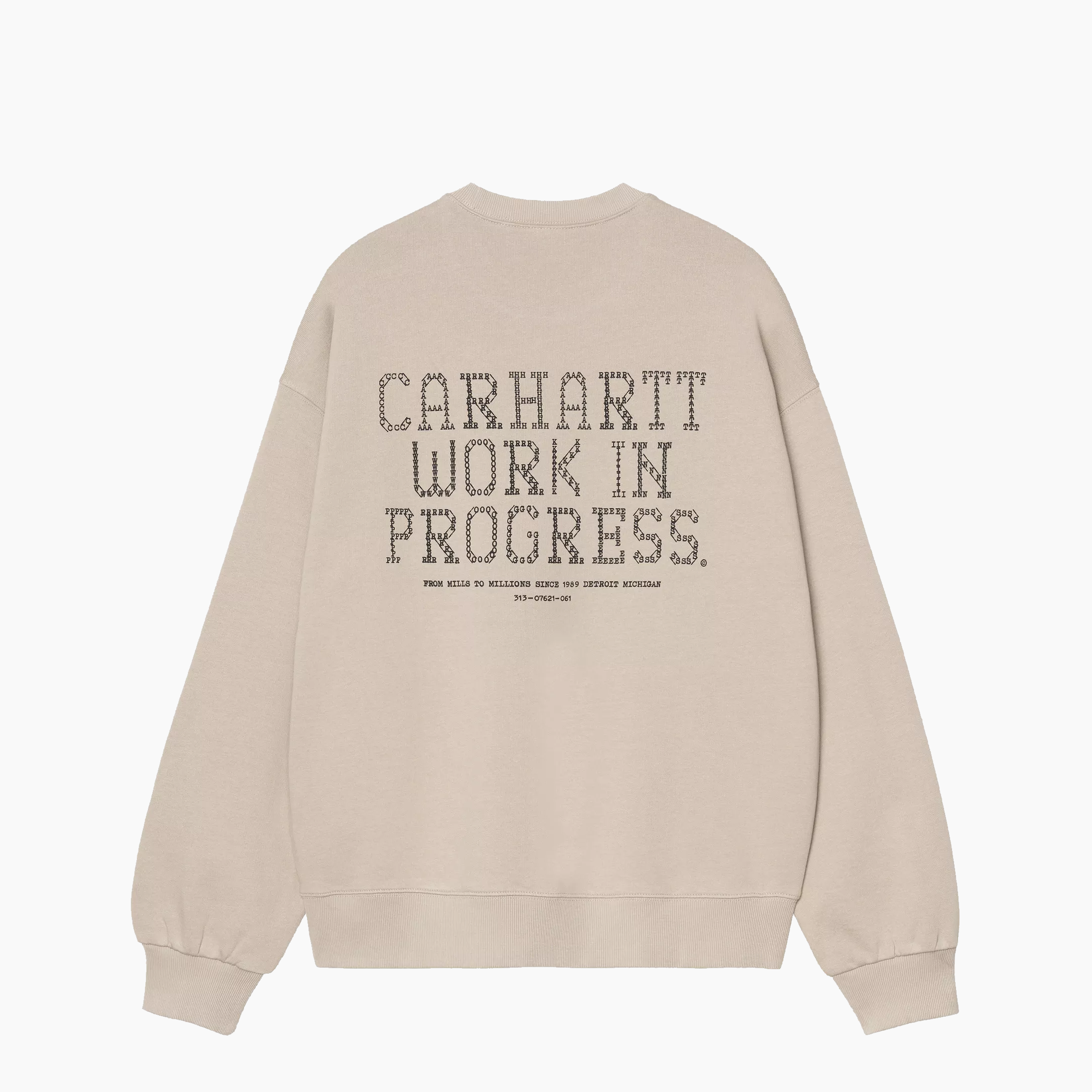 CARHARTT WIP PUNCHED SWEAT VELVET GREEN I036039-3GD