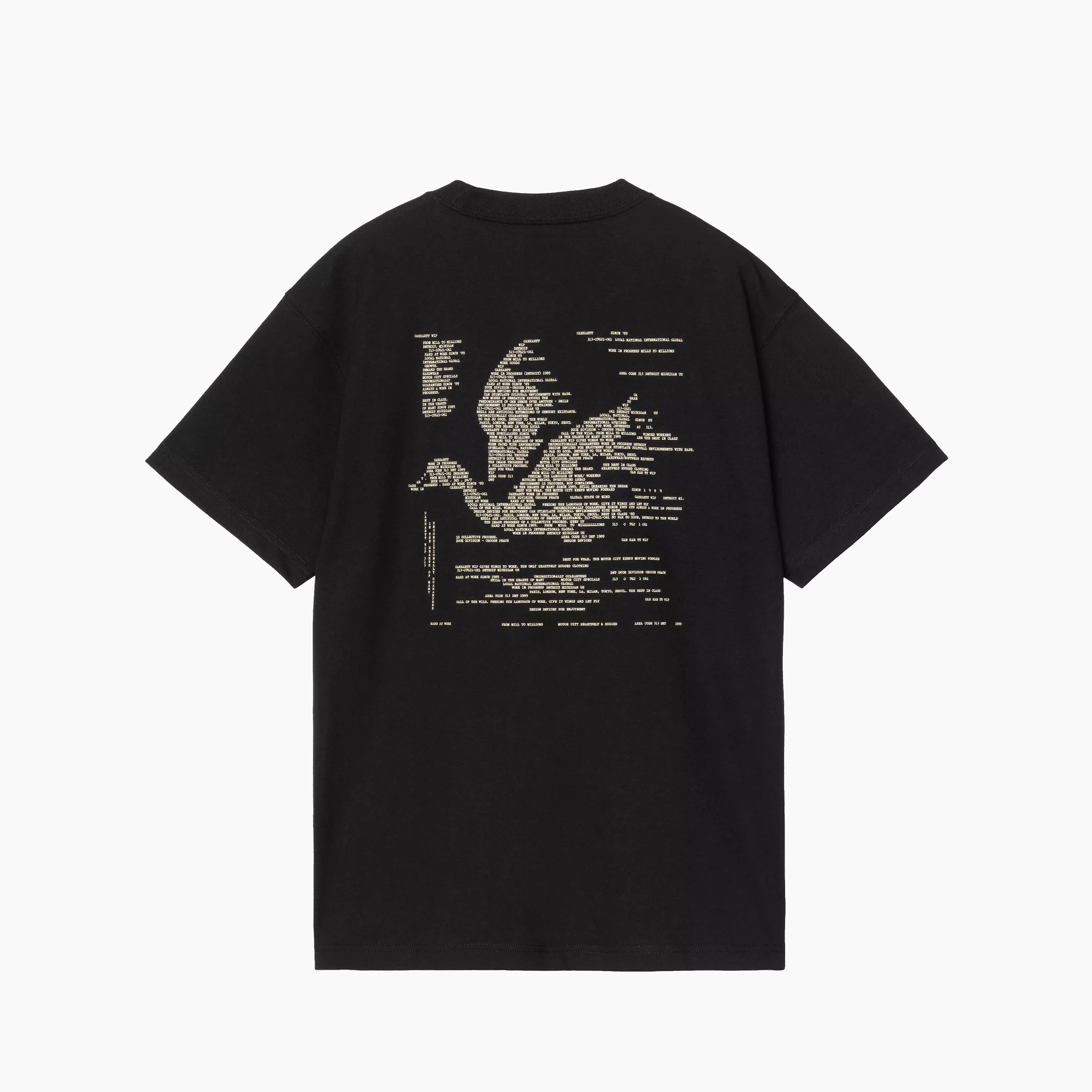 CARHARTT WIP PUNCHED T-SHIRT BLACK I036006-89