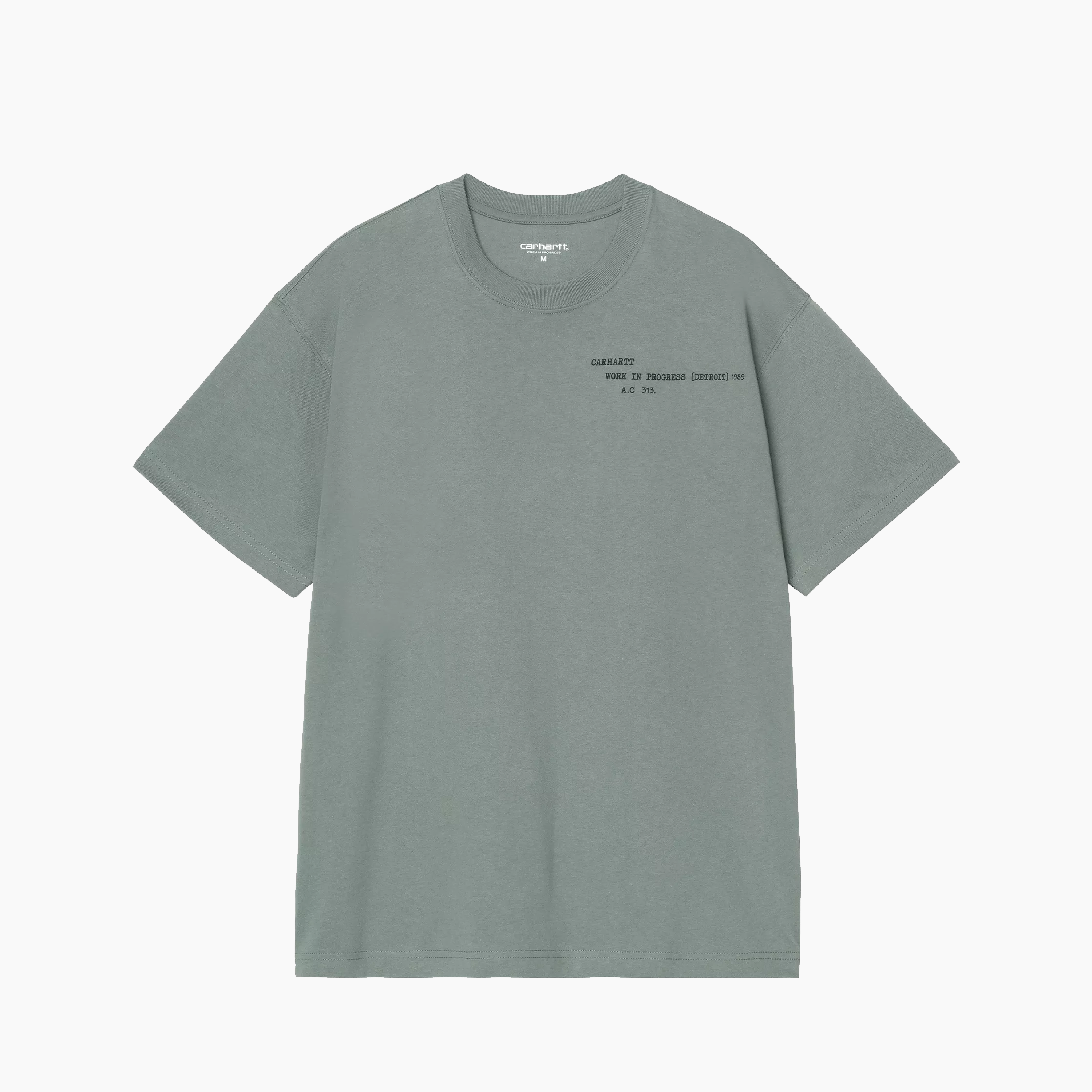 CARHARTT WIP PUNCHED T-SHIRT VELVET GREEN I036006-3GD