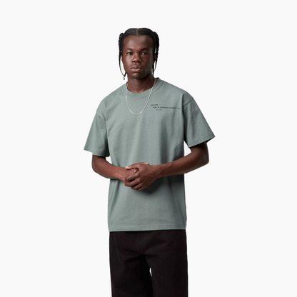 CARHARTT WIP PUNCHED T-SHIRT VELVET GREEN I036006-3GD
