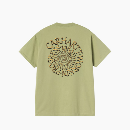 CARHARTT WIP SPIRALS T-SHIRT GREEN I036264.3IE