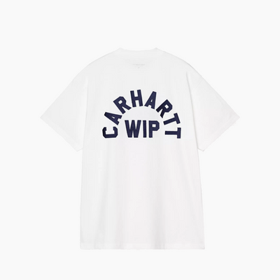 CARHARTT WIP S/S ARCH SCRIPT T-SHIRT WHITE / DARK NAVY I037255