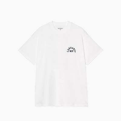 CARHARTT WIP S/S ARCH SCRIPT T-SHIRT WHITE / DARK NAVY I037255