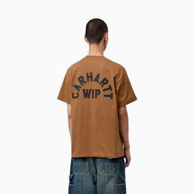 CARHARTT WIP S/S ARCH SCRIPT T-SHIRT WIP H BROWN / BLACK I037255