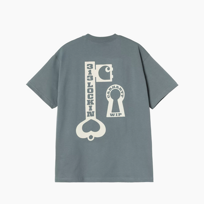 CARHARTT WIP S/S LOCKED T-SHIRT COZY BLUE I036230.3IT