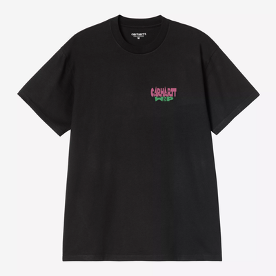 CARHARTT WIP S/S LUGGAGE LABEL T-SHIRT BLACK I036892.89