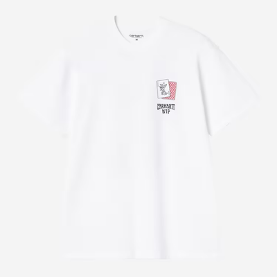 CARHARTT WIP S/S PLAYING CARD T-SHIRT WHITE I036895.02
