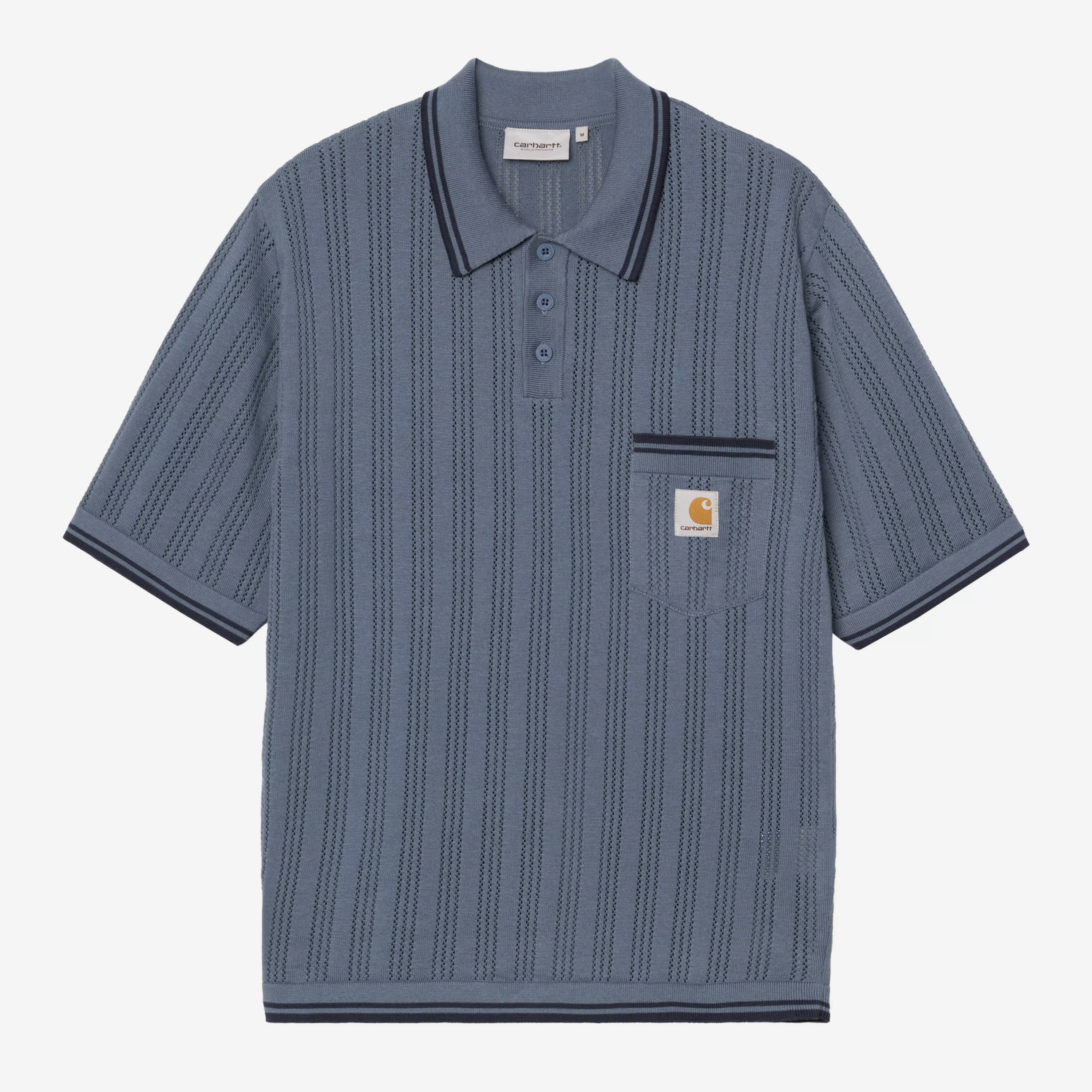CARHARTT WIP S/S RAMSEY POLO VELVET BLUE I036168.3QH