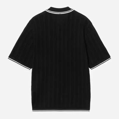 CARHARTT WIP S/S RAMSEY POLO BLACK I036168.K02