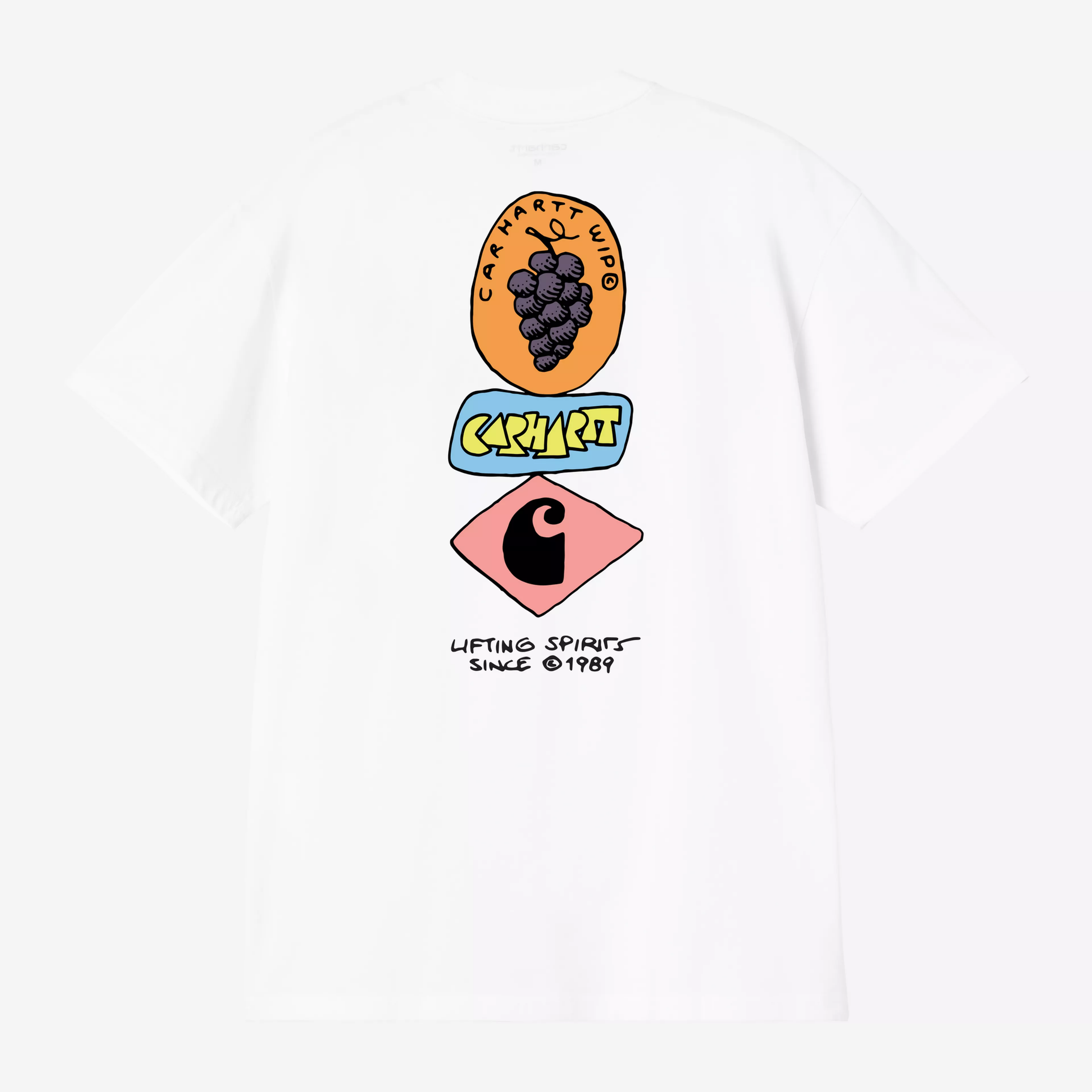 CARHARTT WIP S/S STACKED GRAPES T-SHIRT WHITE I036902.02