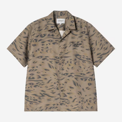 CARHARTT WIP S/S TRAVON SHIRT DUCK FEATHER PRINT I036808.3TD