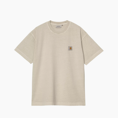 CARHARTT WIP S/S VISTA T-SHIRT FLEUR DE SEL GARGAMENT DYED