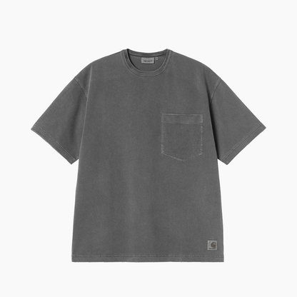 CARHARTT WIP TORION POCKET T-SHIRT BLACK GRIND WASH I035957-89