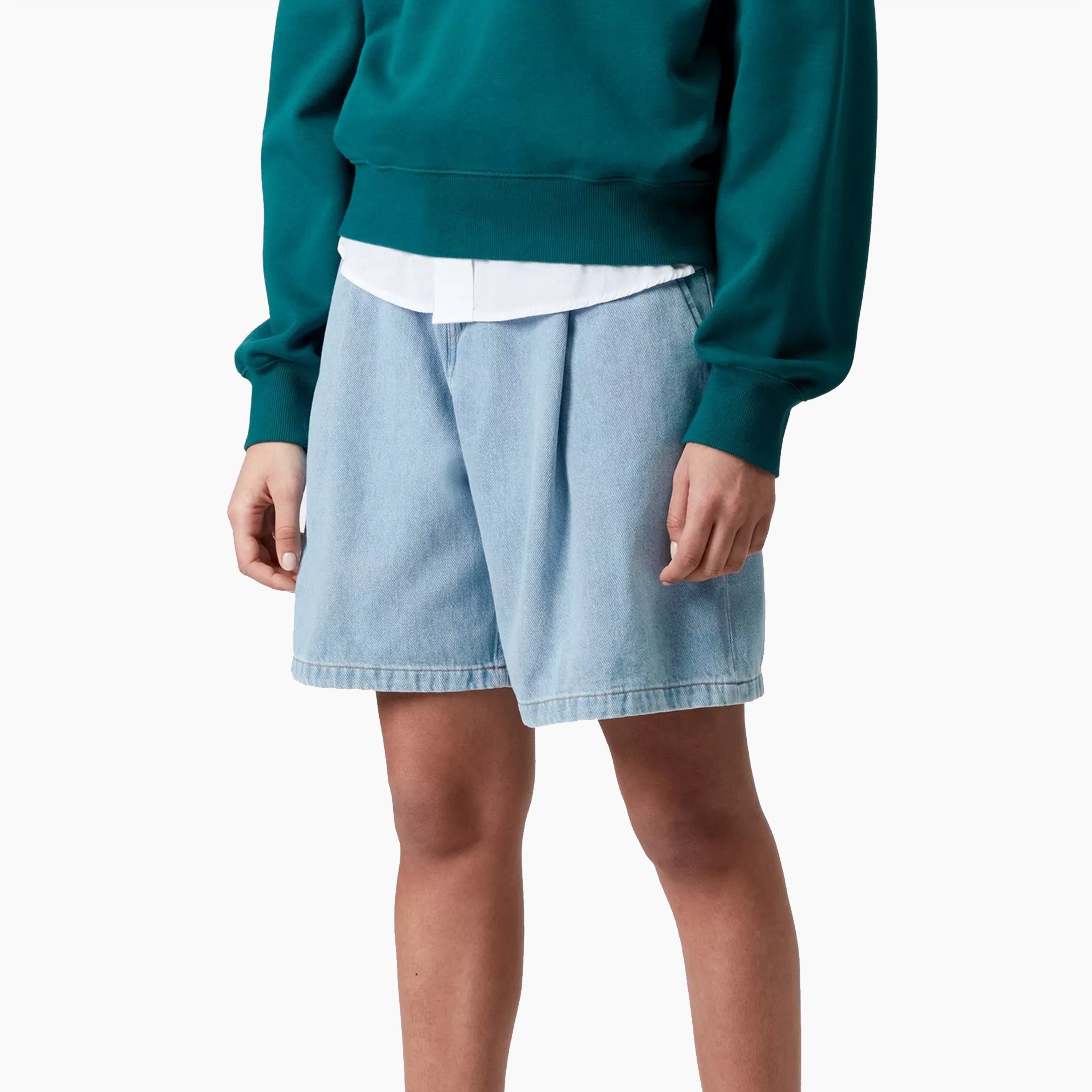 CARHARTT WIP W ALTA SHORT BLUE STONE BLEACHED I033345.01