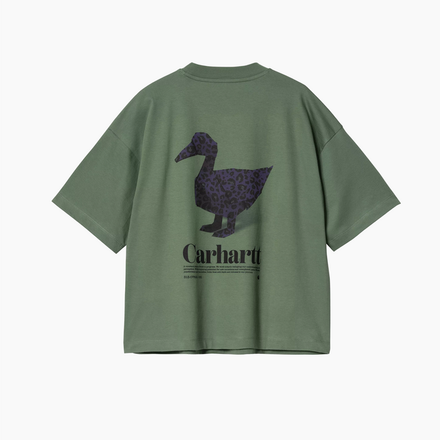 CARHARTT WIP W' FOLD LEO T-SHIRT DUCK GREEN - I034007