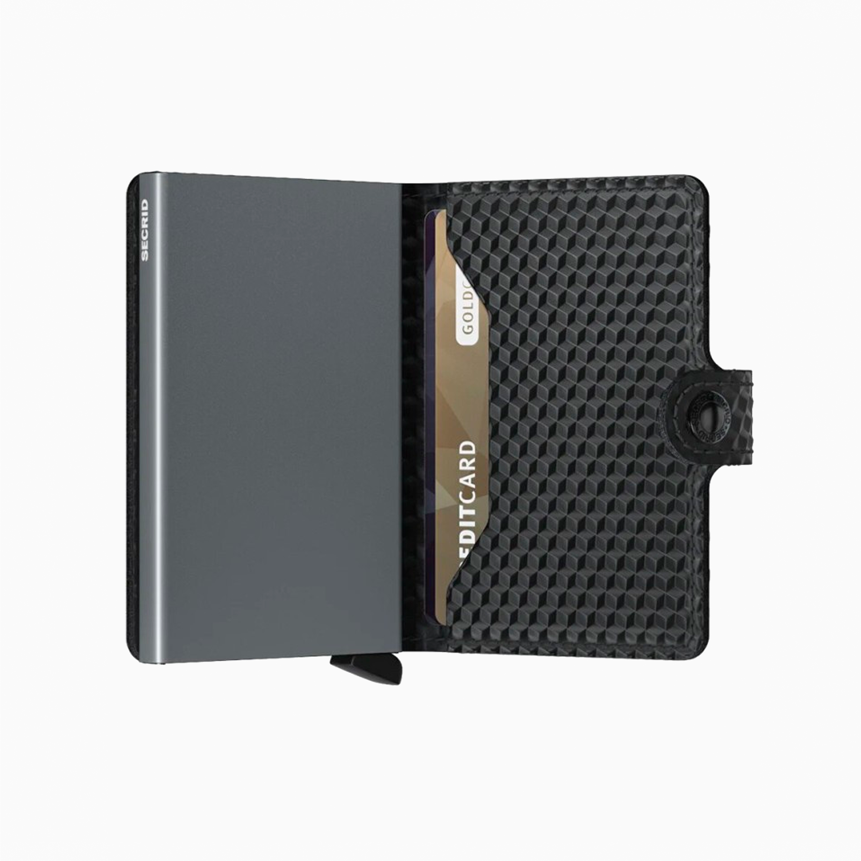 SECRID MINIWALLET CUBIC BLACK TITANIUM