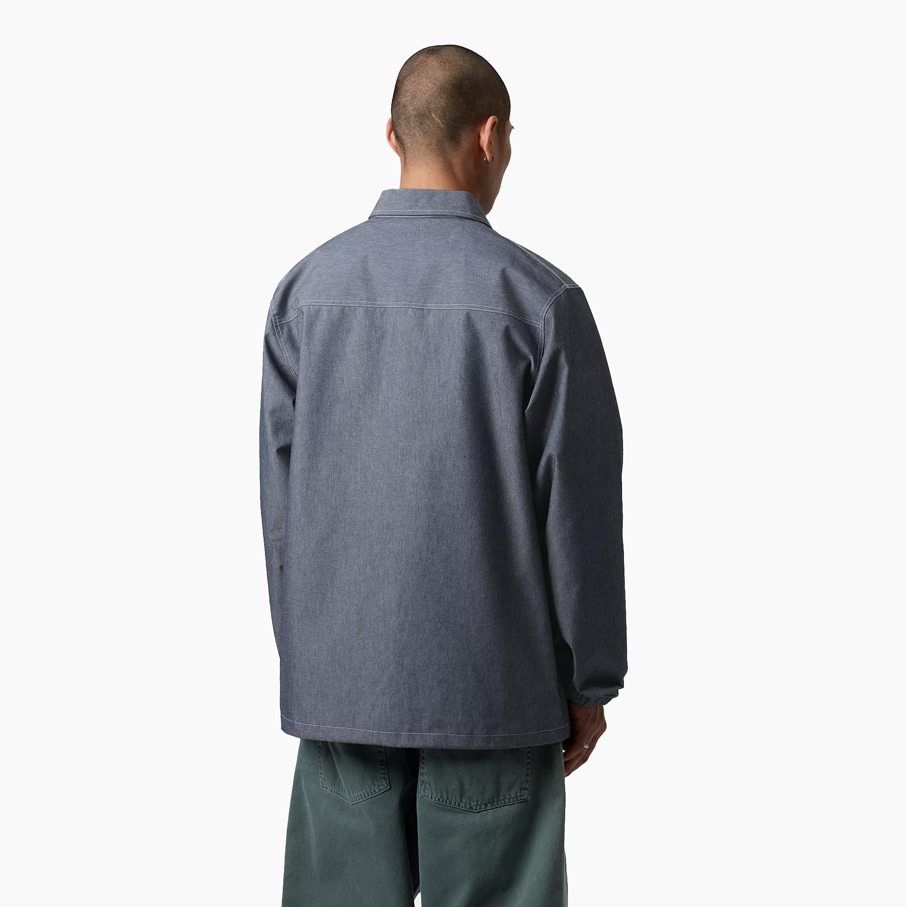 GIACCA CARHARTT WIP BLAKE COACH BLU RISCIACQUATO - I034526