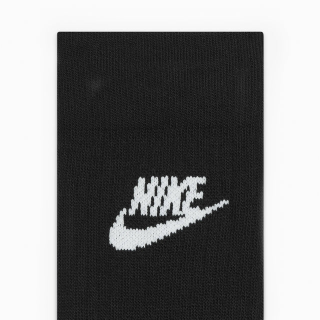 NIKE SPORTSWEAR ESSENTIAL 3 PACK CHAUSSETTES HAUTE NOIR - DX5025