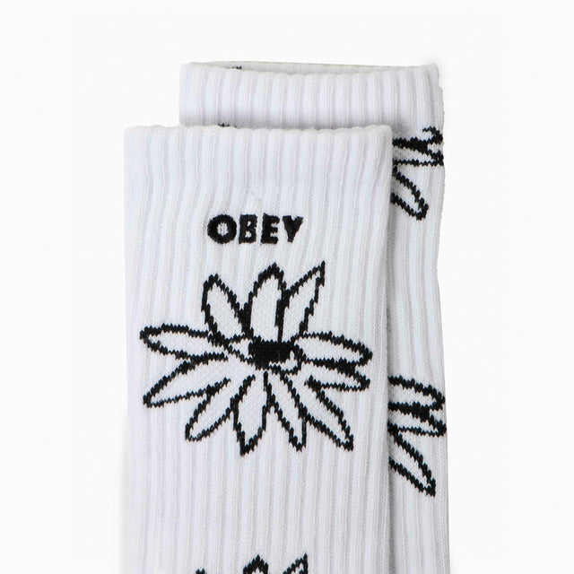OBEY CLOTHING NATTY SOCKS WHITE & BLACK - 100260157