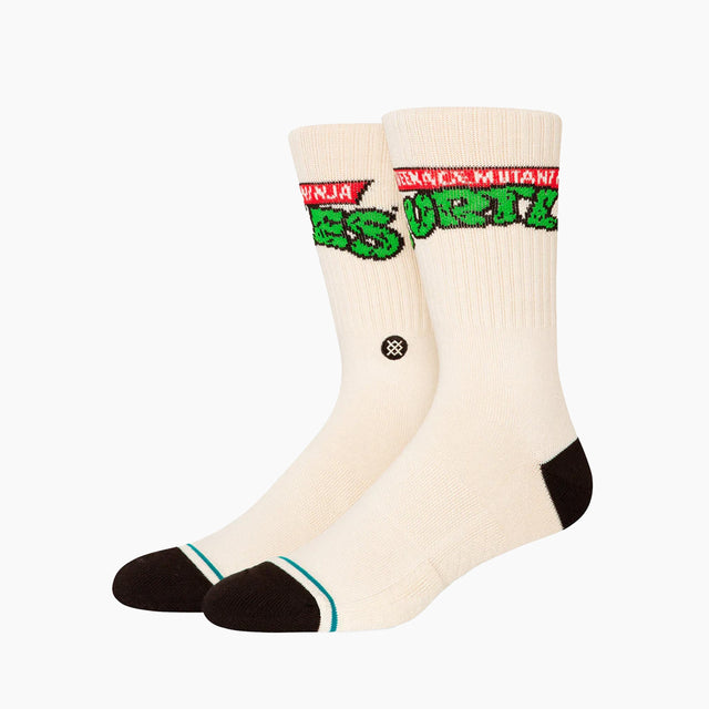 STANCE TURTLES CREW SOCK OFF WHITE & MULTI - A556D23