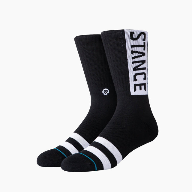 CHAUSSETTES STANCE OG CREW NOIR ET BLANC - M556D17OGG