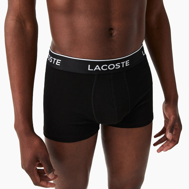 LACOSTE CASUAL 3 PACK BOXER NOIR ET BLANC - 5H3389