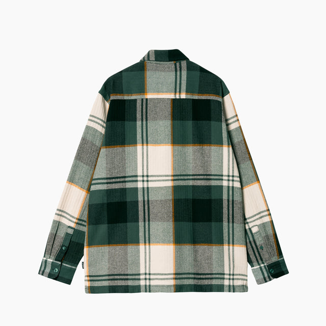 CARHARTT WIP DELLINGER CHECK SHIRT DISCOVERY GREEN - I032268