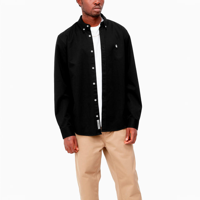 CARHARTT WIP MADISON SHIRT BLACK & WAX - I023339