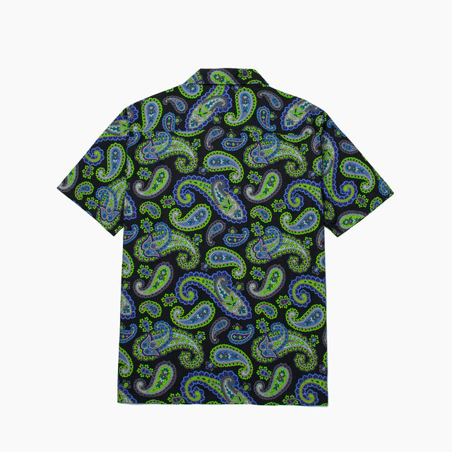 HUF WORLDWIDE CHEMISE TISSÉE PAISLEY VERT ET BLEU - BU000145