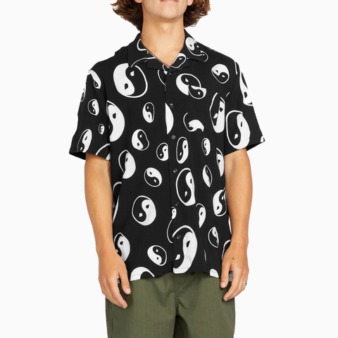 VOLCOM PURESTONE SS SHIRT BLACK & WHITE - A0422400