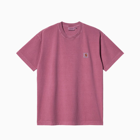 CARHARTT WIP NELSON T-SHIRT MAGENTA GARMENT DYED - I029949