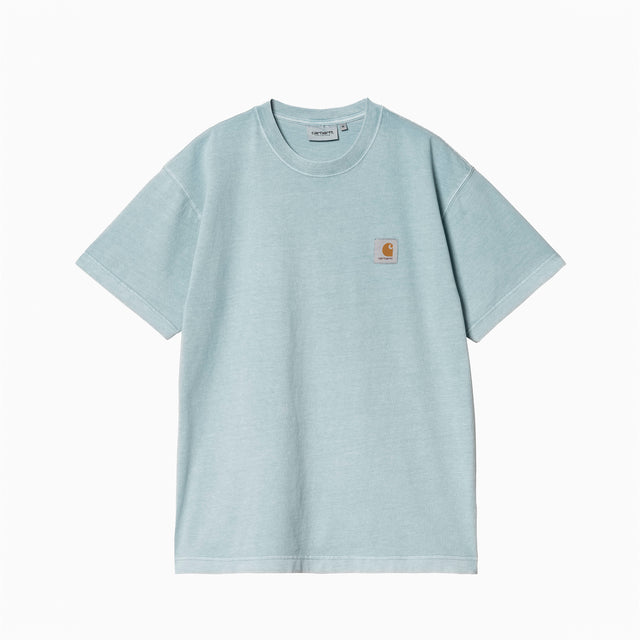 CARHARTT WIP VISTA T-SHIRT DUSTY ICE GARMENT DYED - I030780