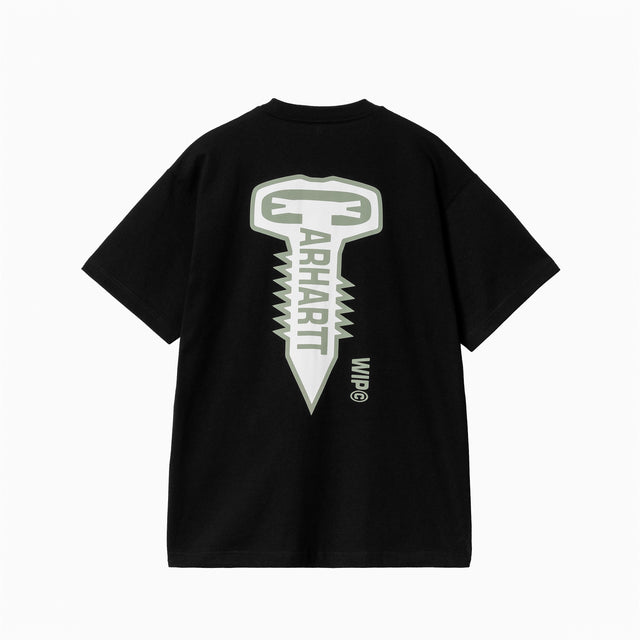 CARHARTT WIP CROSS SCREW T-SHIRT BLACK - I033949