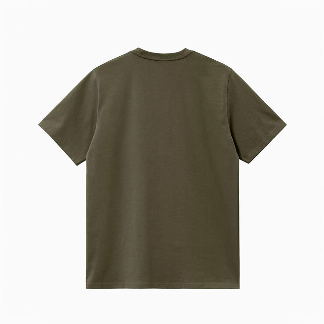 CARHARTT WIP MADISON T-SHIRT BUREAU VERT ET BLANC - I033000";;"