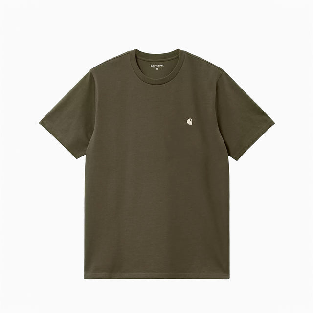 CARHARTT WIP MADISON T-SHIRT BUREAU VERT ET BLANC - I033000";;"