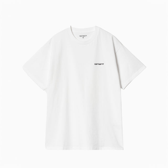 CARHARTT WIP SCRIPT BRODERIE T-SHIRT BLANC ET NOIR - I030435