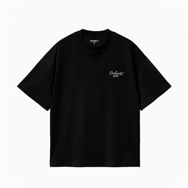 CARHARTT WIP SIGNATURE SCRIPT T-SHIRT NOIR ET CIRE - I033828";;"