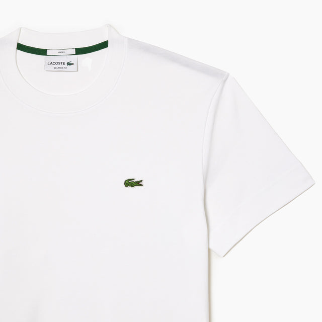 LACOSTE T-SHIRT ROUND NECK FULL WHITE - TH1708