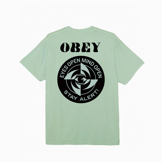OBEY CLOTHING STAY ALERT T-SHIRT PIGMENT SURF SPRAY - 163813764
