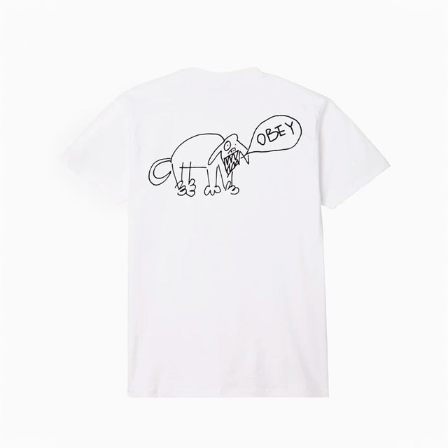 OBEY CLOTHING ANGRY DOG T-SHIRT CLASSIQUE BLANC - 165263913";;"