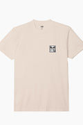 Obey Camisetas para Hombre - Consigue un estilo único con la camiseta Eyes Icon II T-Shirt en color crema. Hecha de algodón y poliéster, esta camiseta presenta estampados gráficos y un corte box fit para un look moderno y cómodo. Su peso pesado asegura una durabilidad que te acompañará en todas tus aventuras.