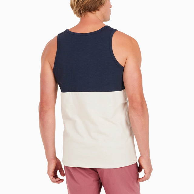 PROTEST PRTSAMO TANK TOP T-SHIRT NAVY & OFF WHITE - 1712643