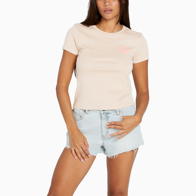 VOLCOM W' HAVE A CLUE T-SHIRT DUSTY ROSE - B3522403