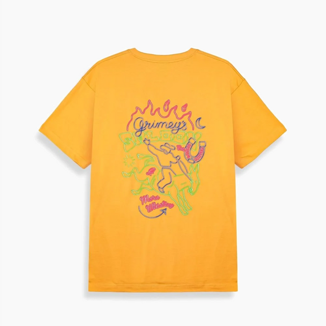 GRIMEY LONE HAND LUCKY LOOTER REGULAR TEE YELLOW GA745-YLW