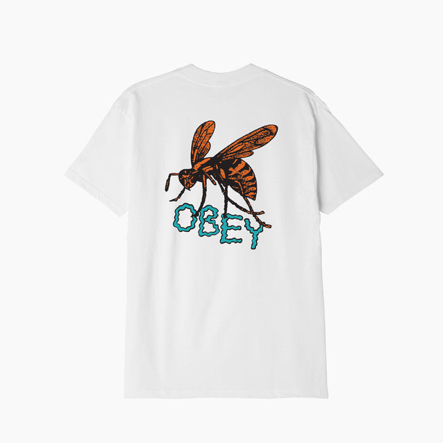 OBEY CLOTHING T-SHIRT HONEY BEE WHITE - 165263445-WHT