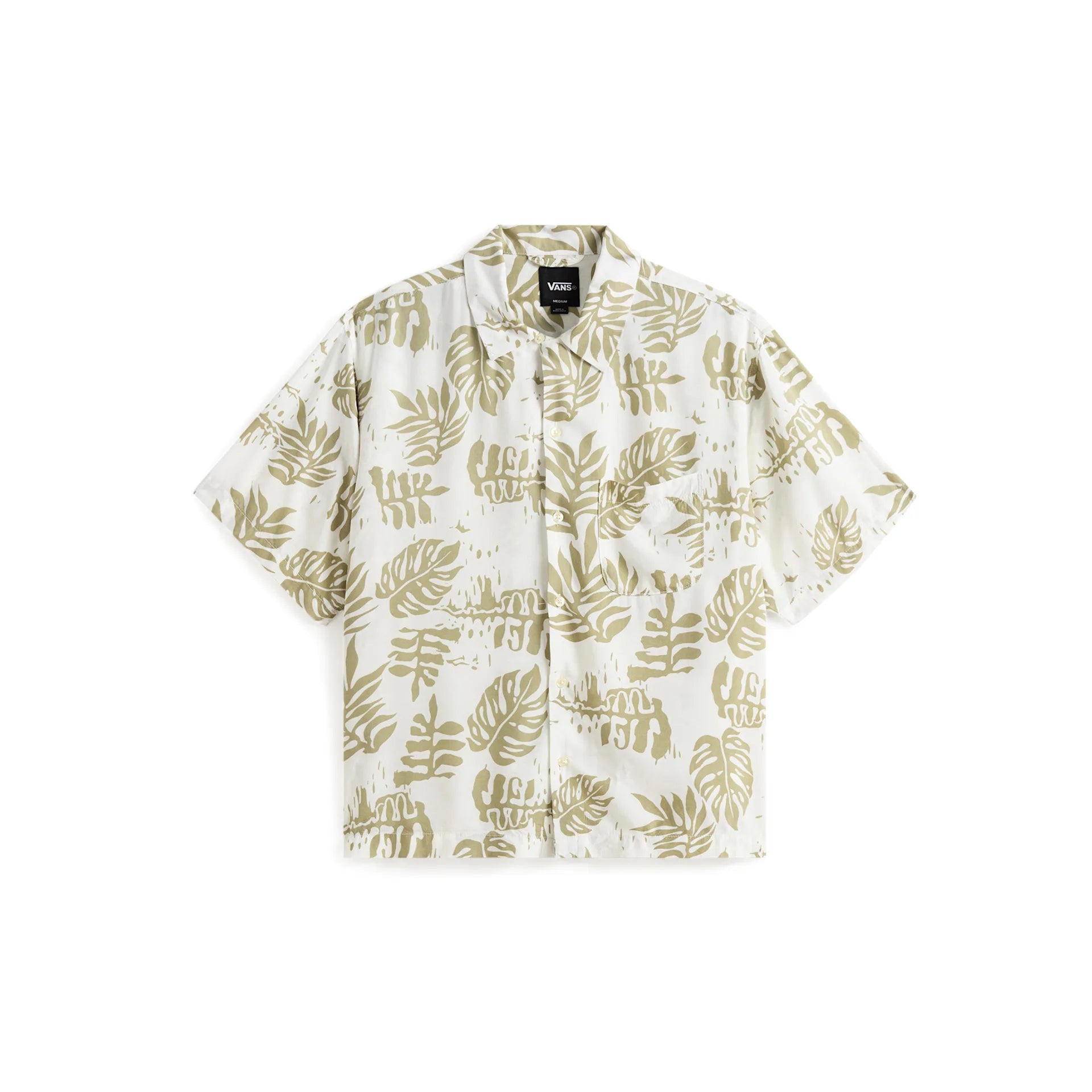 VANS DOREN PRINTED CAMP SS SHIRT SOFT SAGE VN000VTPFSG1