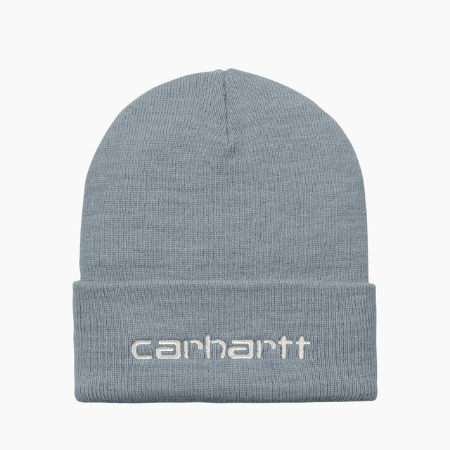 CARHARTT WIP SCRIPT BEANIE BLACK AND WHITE - I030884