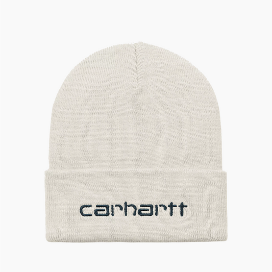 CARHARTT WIP SCRIPT BEANIE BLACK AND WHITE - I030884