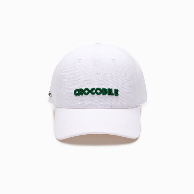 LACOSTE BASEBALL CAP WITH 3D EMBROIDERY WHITE - RK0341