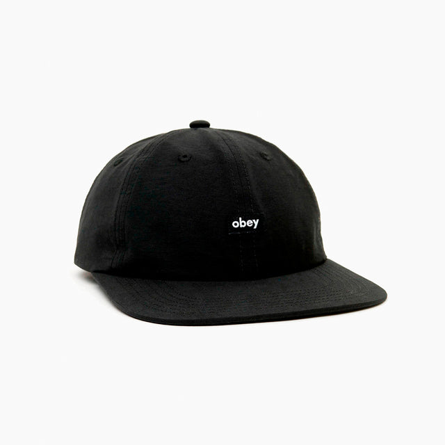 OBEY CLOTHING LOWER CASE CAP 6 PANEL BLACK - 100580339